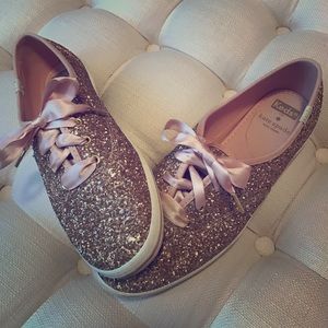 Keds x Kate Spade Rose Gold sneakers